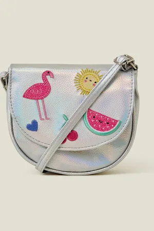 Accessorize Girls Fruity Metallic Cross Body Bag, Kids