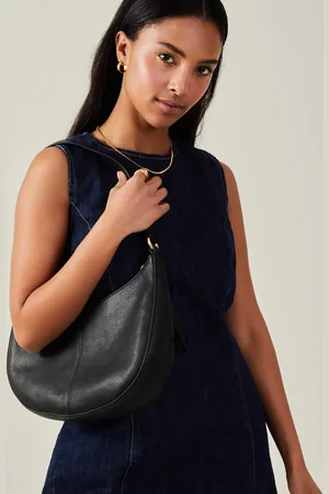 Accessorize Leather Scoop Shoulder Bag
