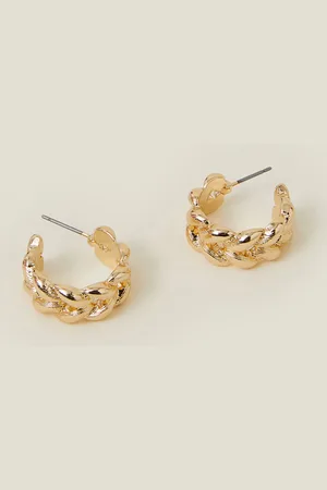 Accessorize Plait Hoop Earrings