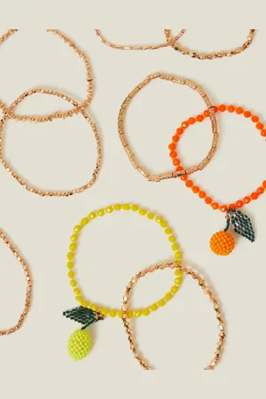 Accessorize Beaded Fruit Stretch Bracelets