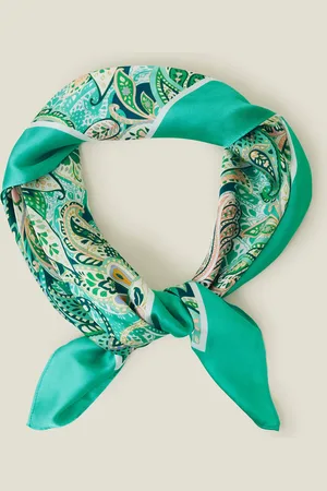 Accessorize Square Paisley Satin Scarf