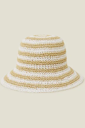Accessorize Woven Stripe Bucket Hat