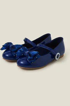 Accessorize Patent Bow Ballet Flats , Size: 13