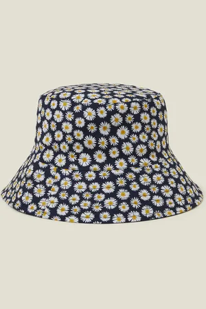 Accessorize Reversible Daisy Print Bucket Hat