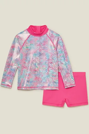 Accessorize Mermaid Rash Vest Swim Set , Size: 11-12 yrs