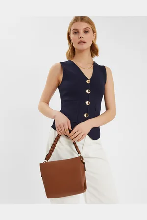 Accessorize Braid Strap Faux Leather Cross-body Bag