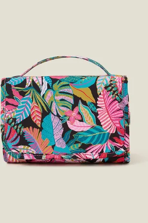 Accessorize Tropical Print Hanging Travel Wash Bag