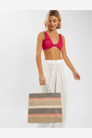 Accessorize Woven Stripe Tote Bag
