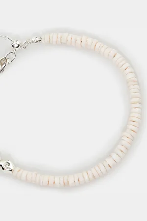 Accessorize Sterling Silver-plated Shell Beaded Bracelet