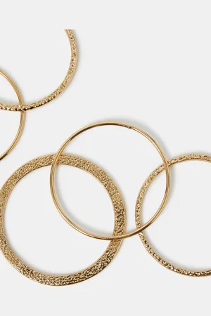 Accessorize 6-Pack Mixed Metal Bangles