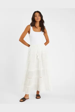 Accessorize Tiered Maxi Skirt , Size: S