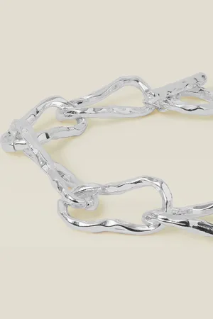 Accessorize Sterling Silver-plated Chunky Chain Bracelet