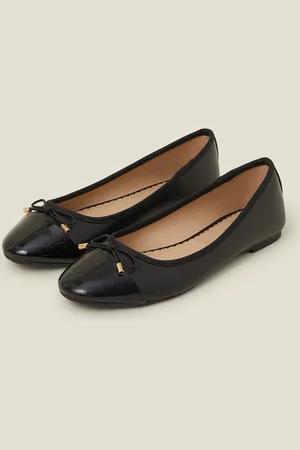 Accessorize Bow Detail Ballerina Flats , Size: 39, Women