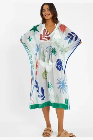 Accessorize Summer Print Kaftan , Size: XL