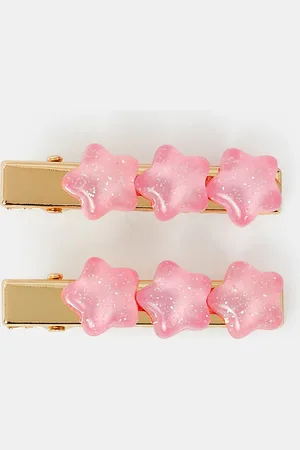 Accessorize 2-Pack Girls Glitter Star Hair Slides