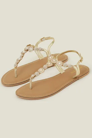 Accessorize Rome Sparkle Sandals , Size: 36, Women