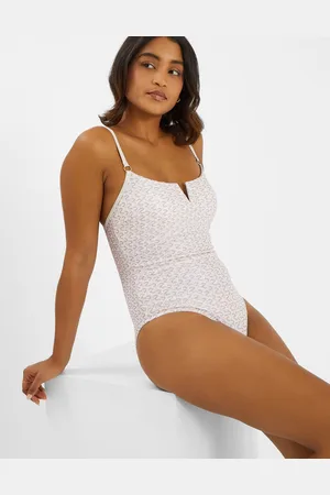 Accessorize Zig-zag V-front Swimsuit , Size: 18