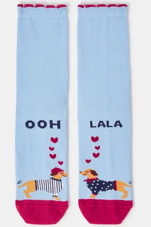 Accessorize French Dogs In Love Socks