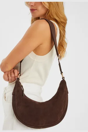 Accessorize Suede Sling Crossbody Bag