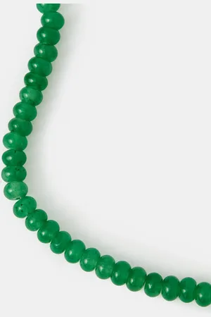 Accessorize 14ct Gold-plated Aventurine Quartz Bead Bracelet