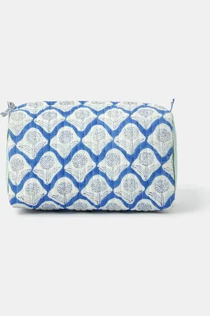 Accessorize Large Dandelion Print Quilted Make Up Bag