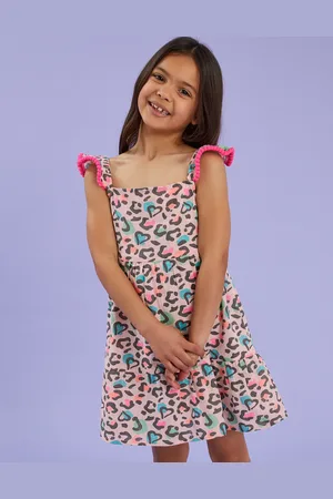 Accessorize Leopard Print Sun Dress , Size: 3-4 yrs