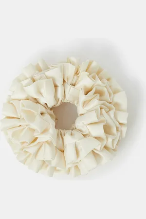 Accessorize Oversized Ruffle Satin Hair Scrunchie