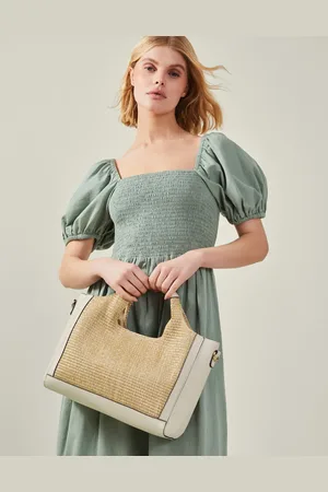 Accessorize Jute Faux Leather Handbag