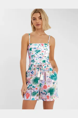 Accessorize Postcard Print Shorts , Size: S