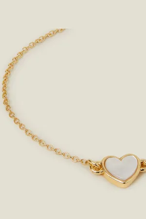 Accessorize Resin Heart Chain Bracelet
