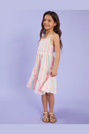 Accessorize Stripe Sun Dress , Size: 5-6 yrs
