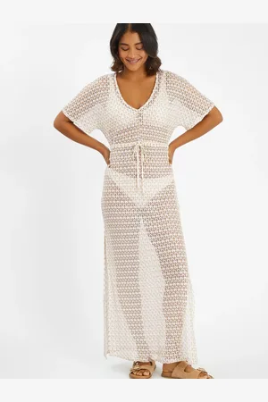 Accessorize Knit Kaftan Maxi Dress , Size: L