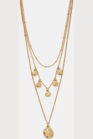 Accessorize Triple Layered Disc Necklace