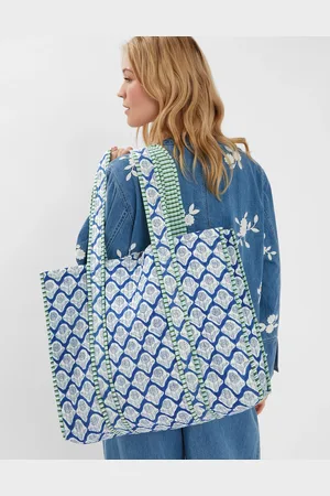 Accessorize Dandelion Print Quilted Tote Bag