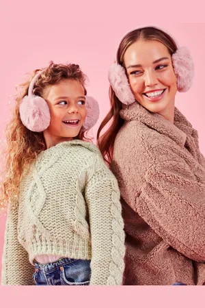 Accessorize Faux Fur Earmuffs , Size: 2x12cm, Women
