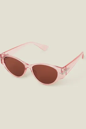 Accessorize Crystal Metal Trim Sunglasses, Women