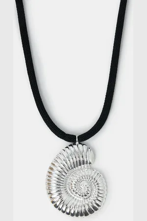 Accessorize Swirl Pendant Cord Necklace