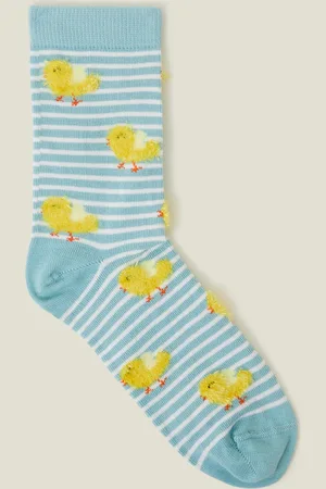 Accessorize Fluffy Chick Socks