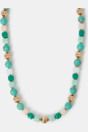 Accessorize Mixed Stone Beaded Necklace