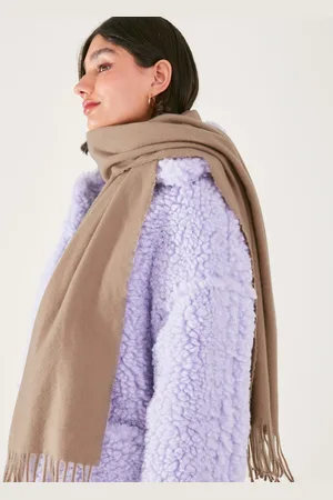 Accessorize Plain Tassel Scarf , Women