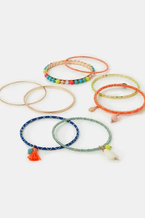 Accessorize 9-Pack Mix Embellished Bangles