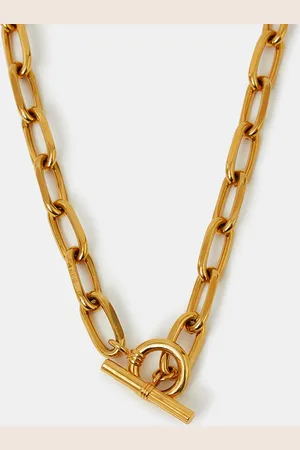 Accessorize 14ct -plated Chunky T-bar Chain Necklace