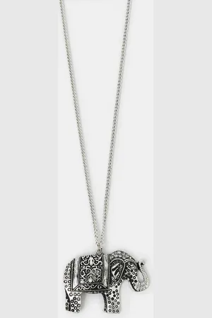Accessorize Long Elephant Pendant Necklace