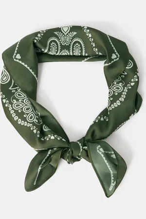 Accessorize Square Satin Bandana Scarf