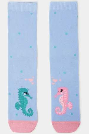 Accessorize Seahorses In Love Socks