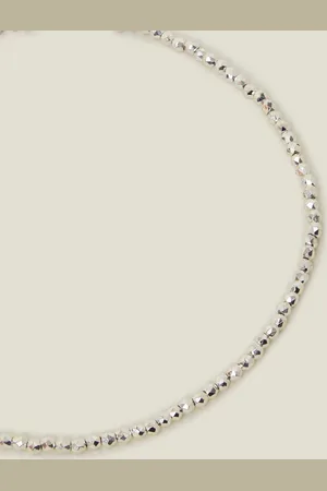 Accessorize Sterling Silver-plated Beaded Anklet