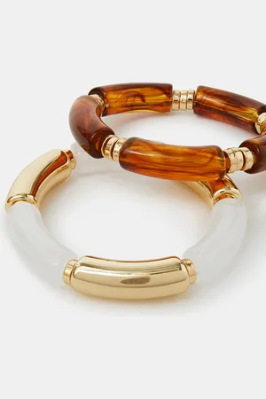 Accessorize 2-Pack Chunky Resin Stretch Bracelets