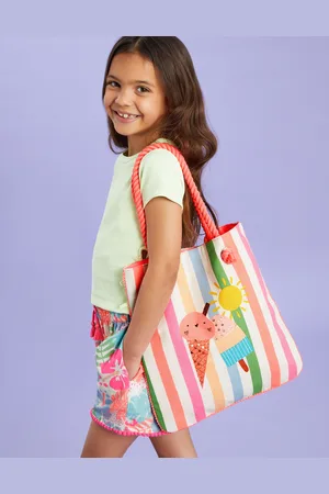 Accessorize Ice Cream Stripe Shopper Bag