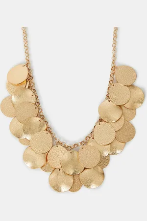 Accessorize Layered Disc Necklace