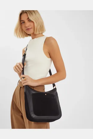 Accessorize Leather Messenger Cross-body Bag